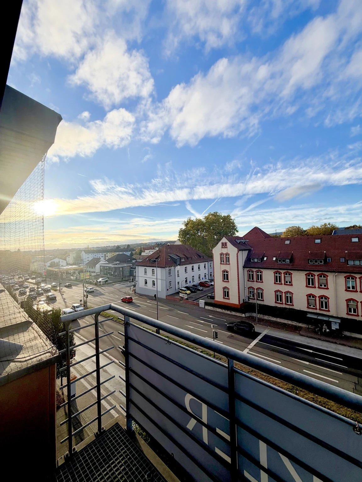 Ausblick von unserer Terrasse in Wiesbaden